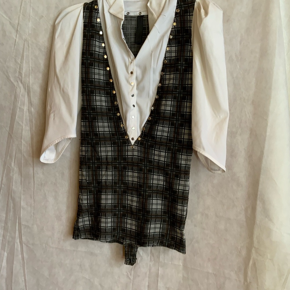 Wolford vintage plaid bodysuit
